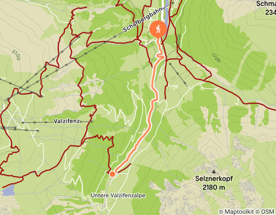 Karte der Tour