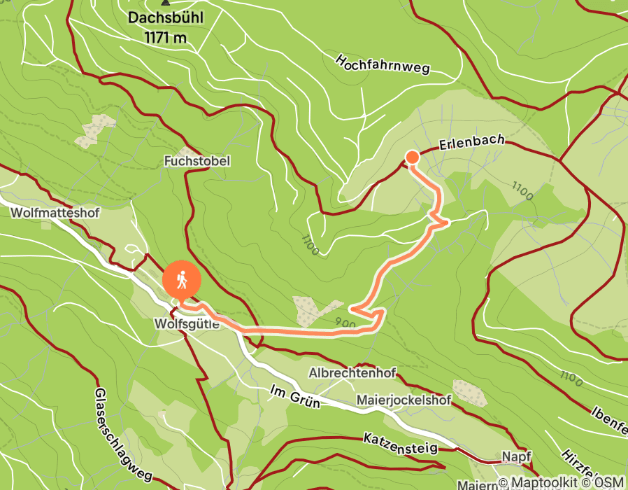 Karte der Tour