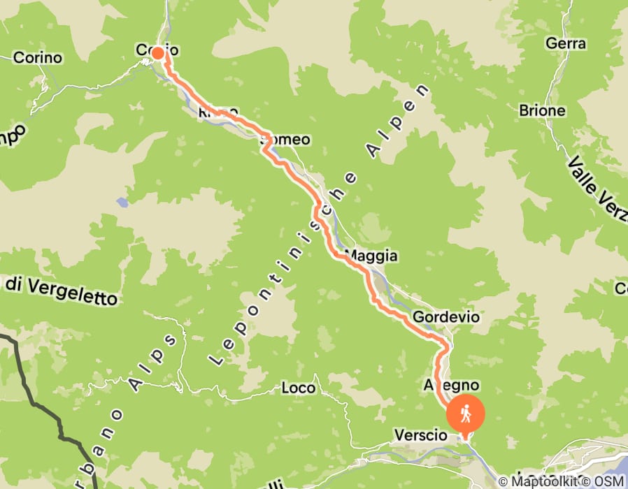 Karte der Tour