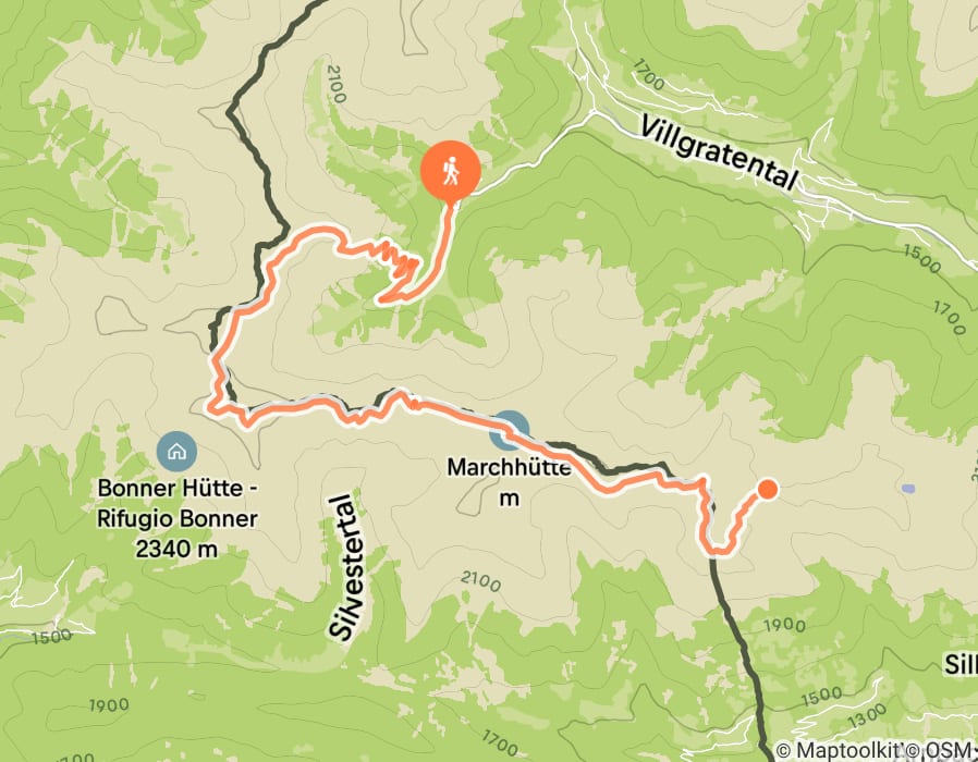 Karte der Tour