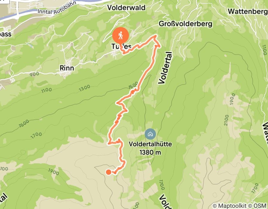 Karte der Tour