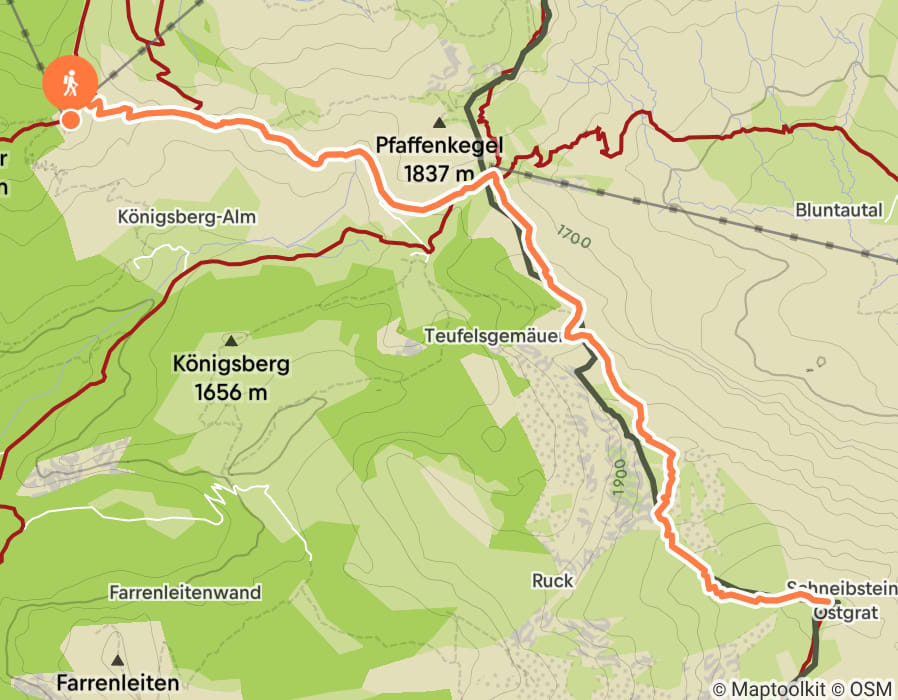 Karte der Tour
