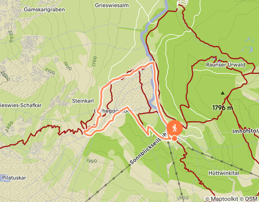 Karte der Tour