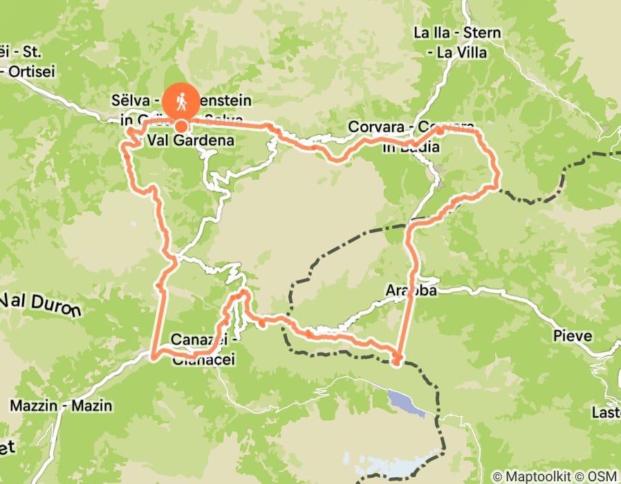 Karte der Tour