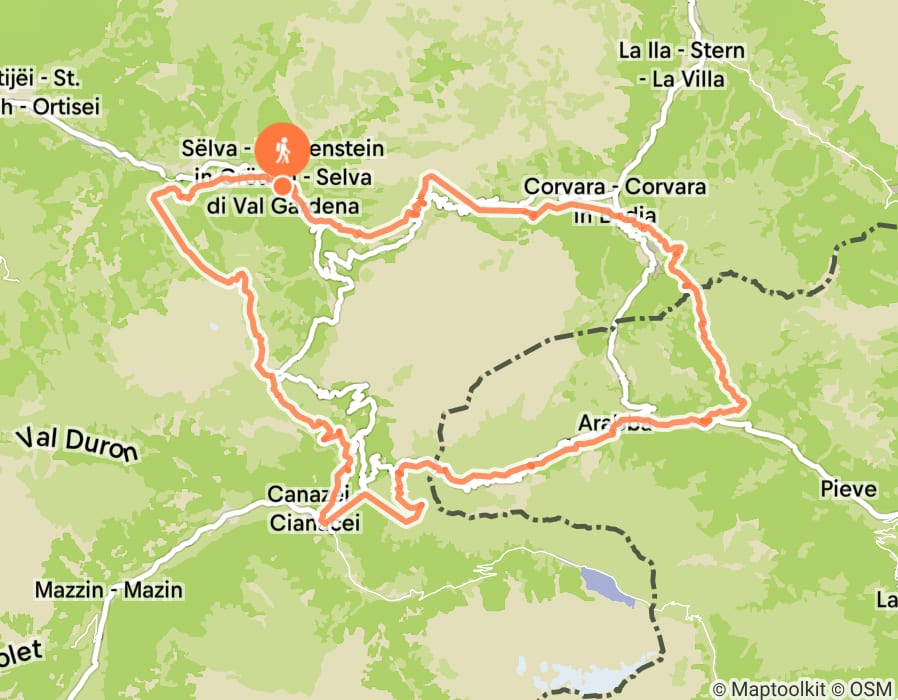Karte der Tour