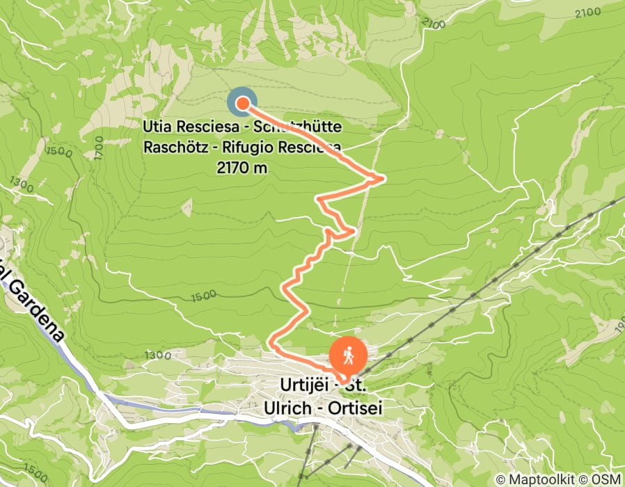 Karte der Tour