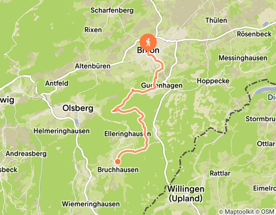 Karte der Tour