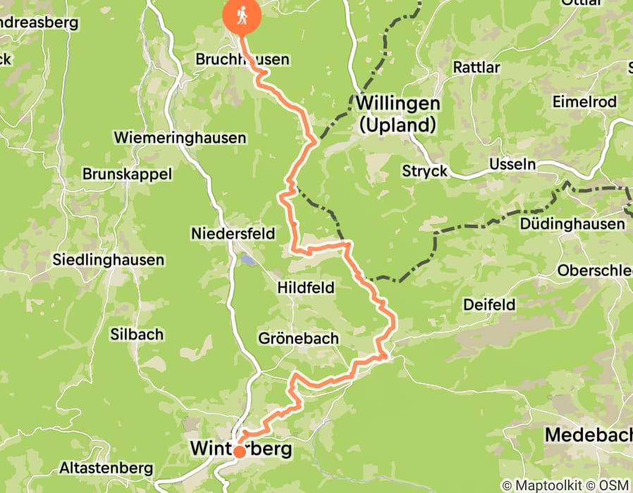 Karte der Tour