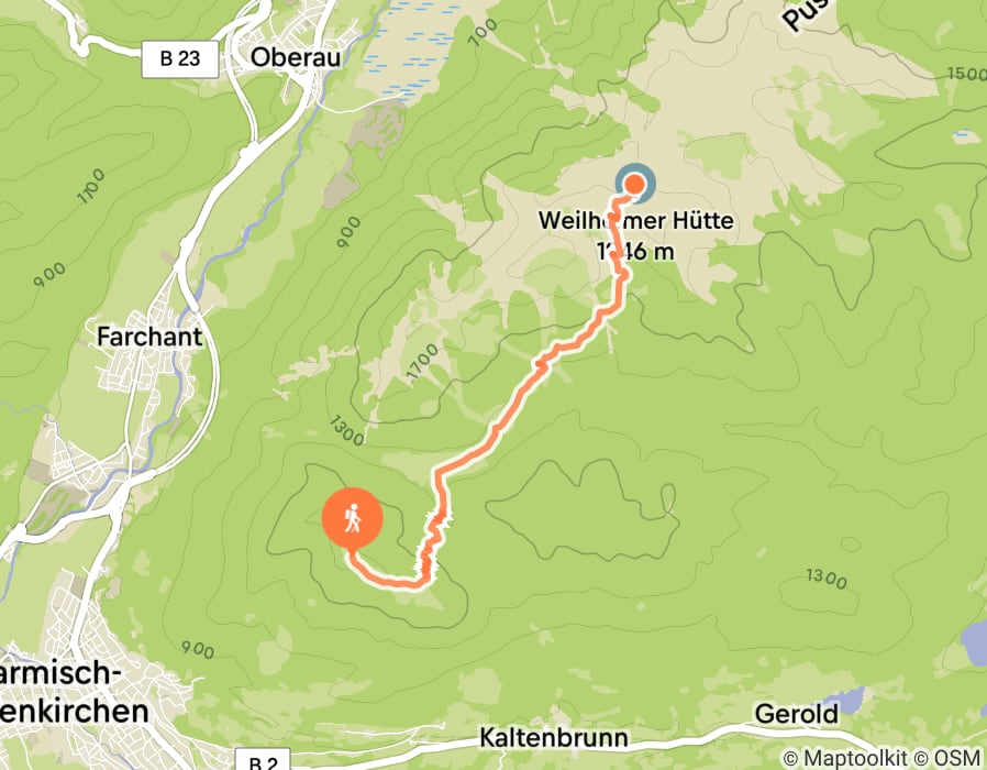Karte der Tour