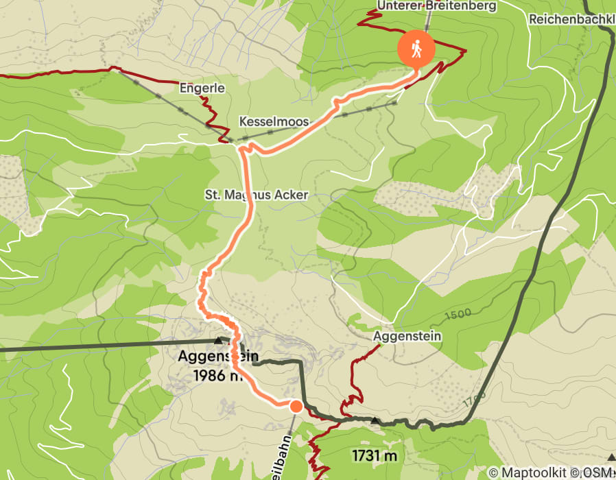 Karte der Tour
