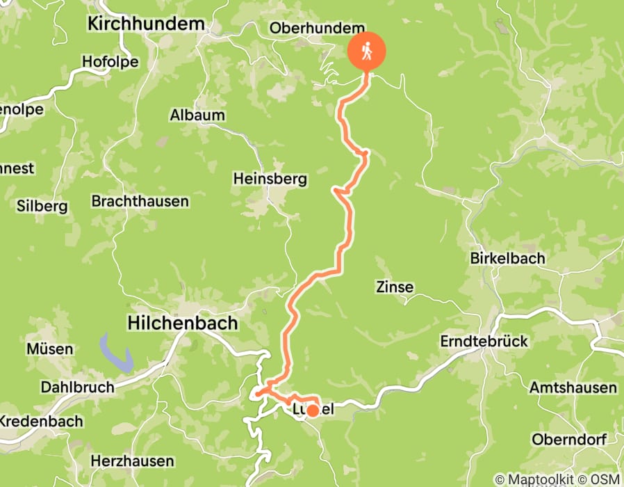 Karte der Tour