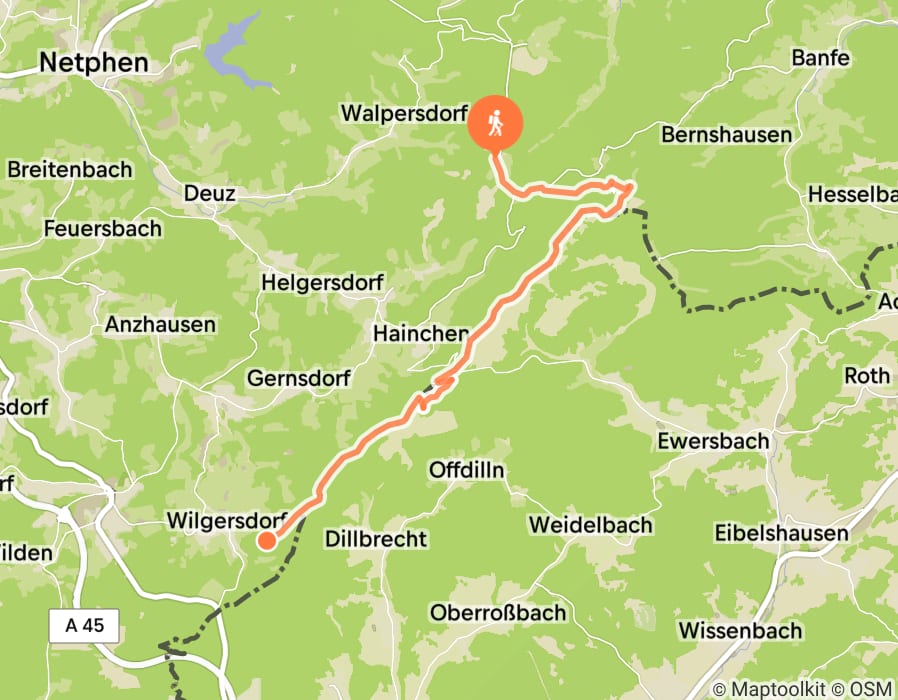 Karte der Tour