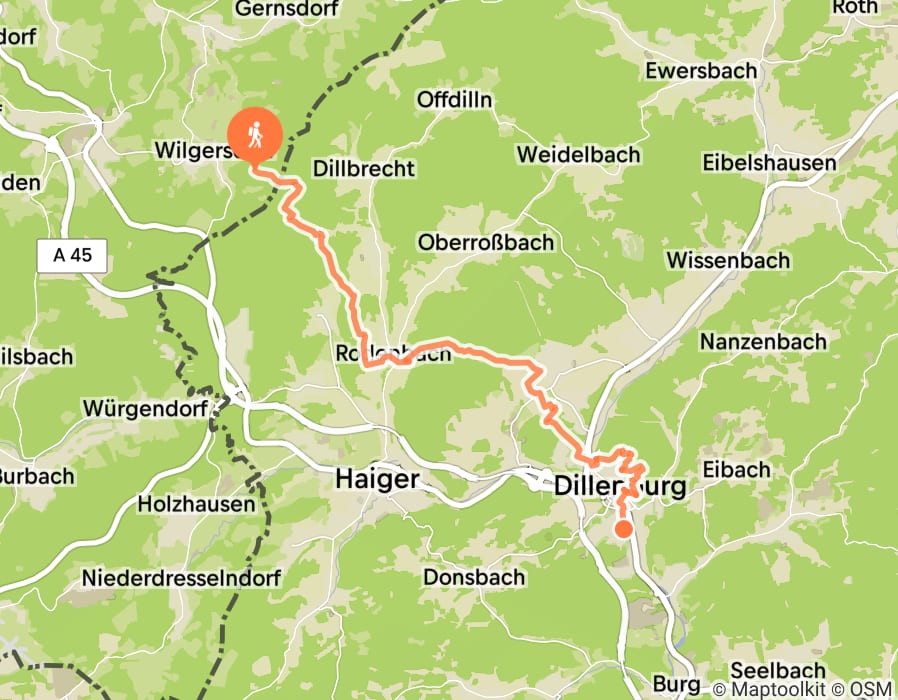 Karte der Tour