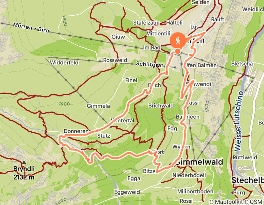 Karte der Tour