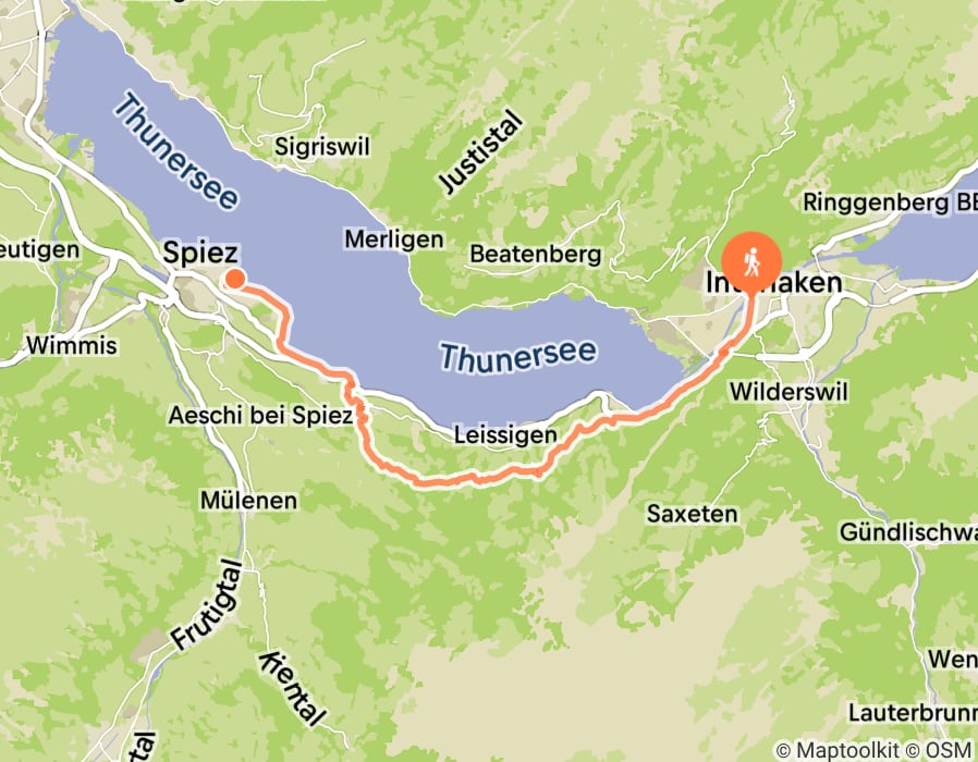 Karte der Tour