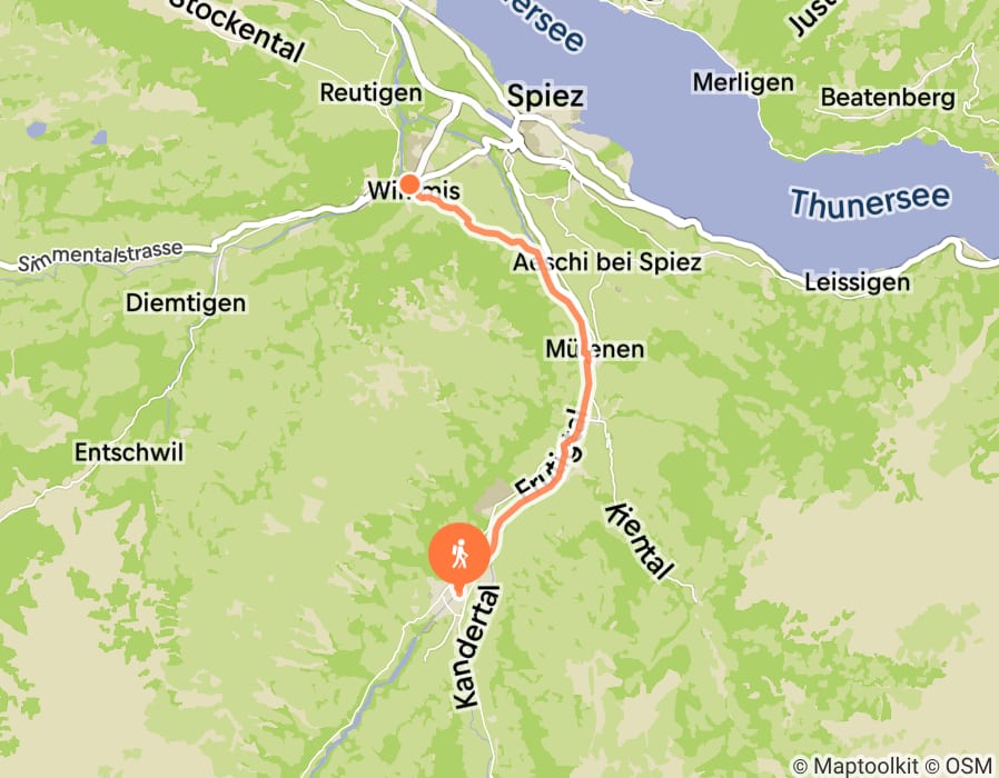 Karte der Tour