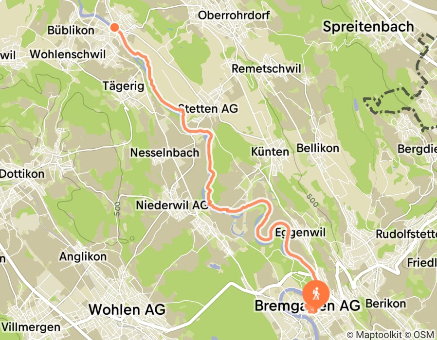 Karte der Tour