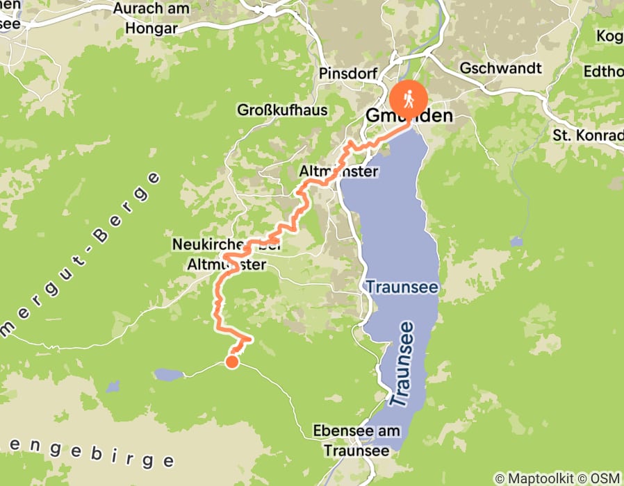 Karte der Tour