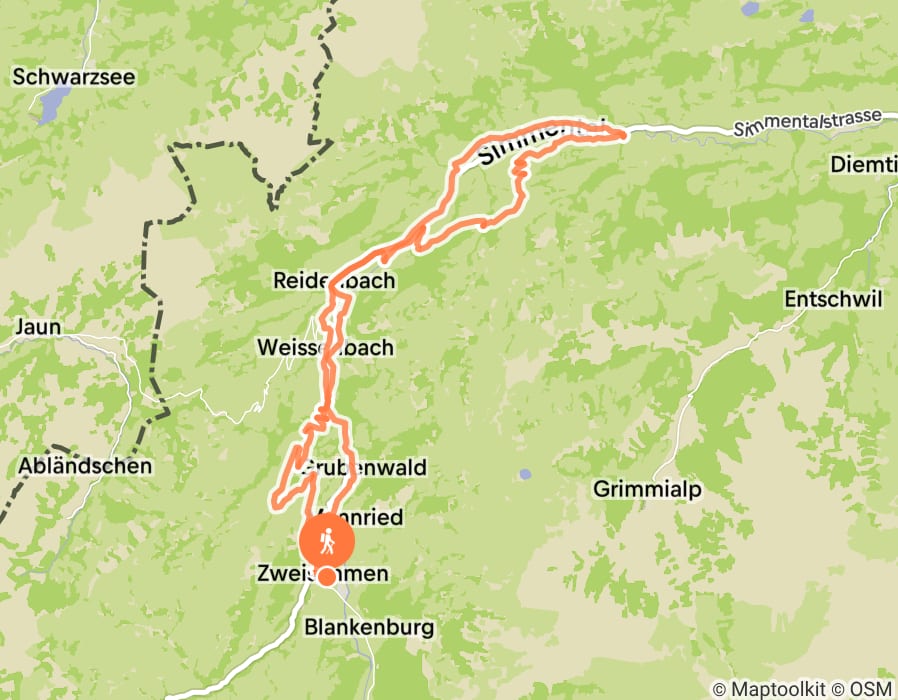 Karte der Tour