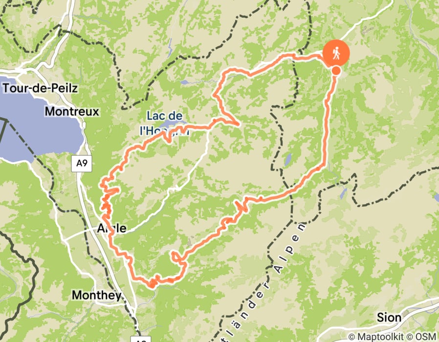 Karte der Tour