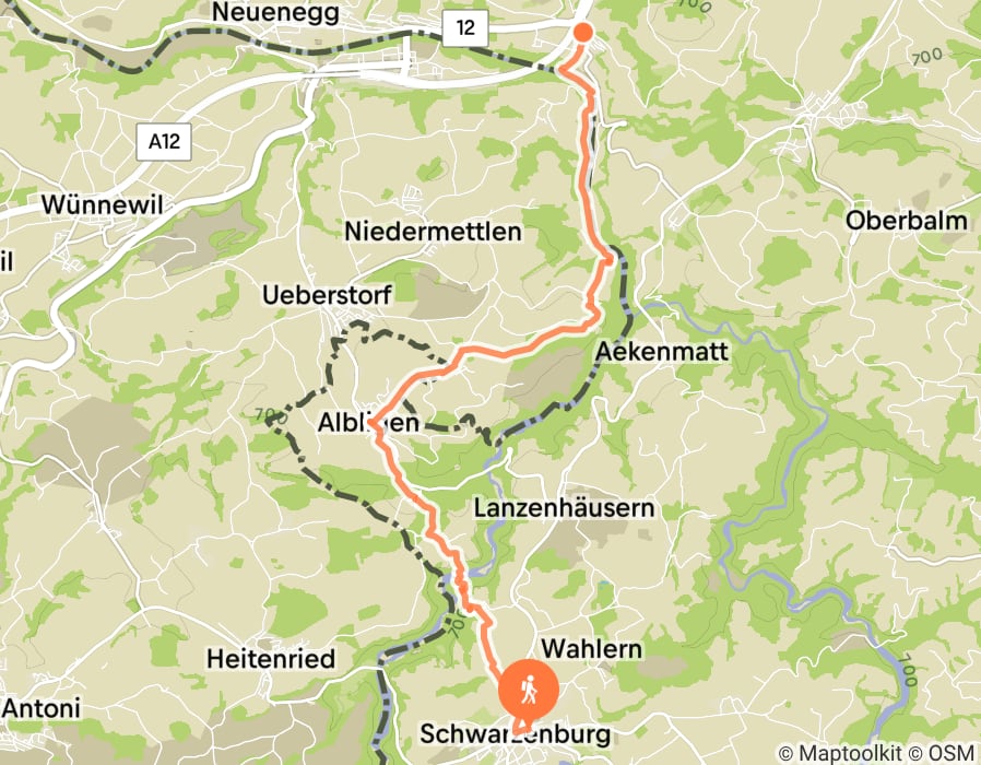 Karte der Tour