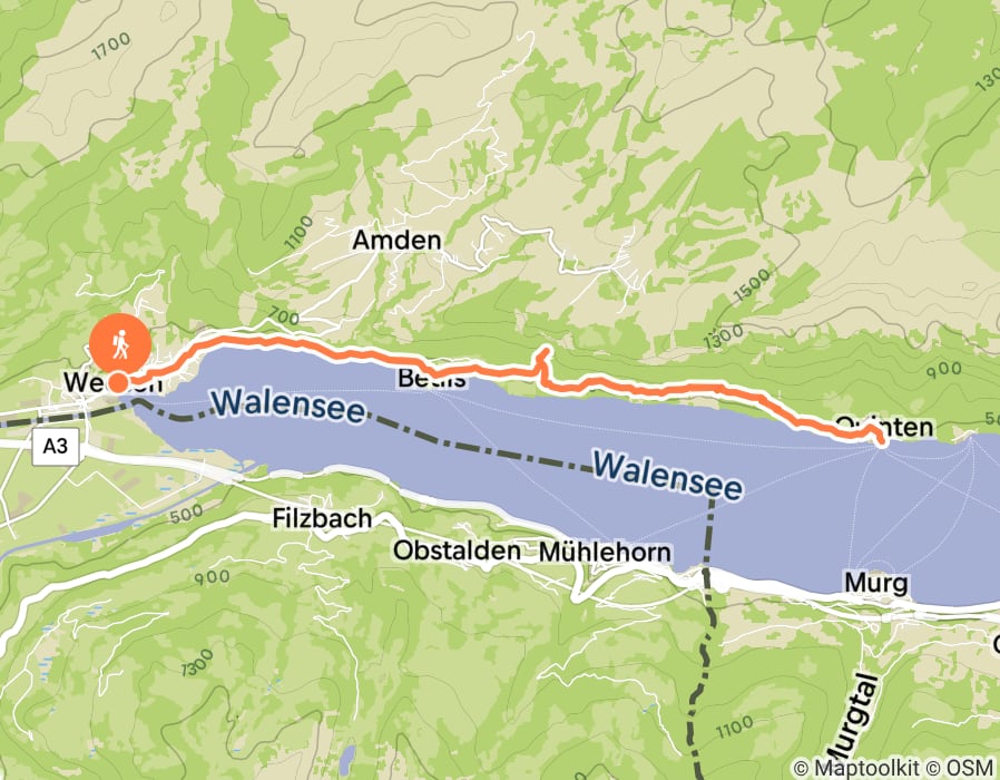 Karte der Tour