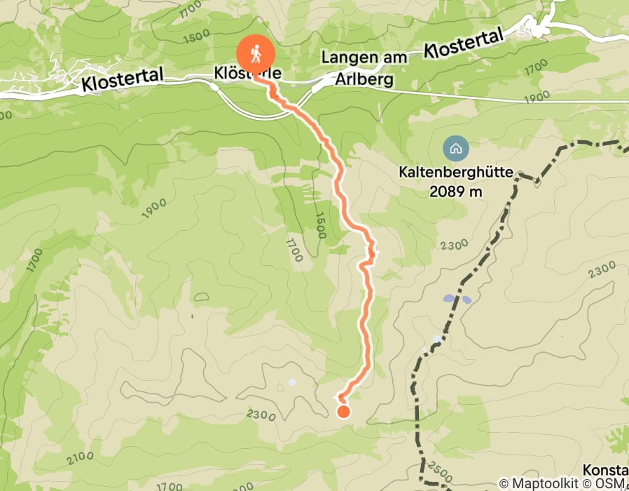 Karte der Tour