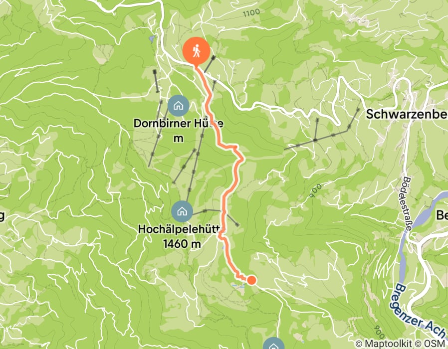 Karte der Tour