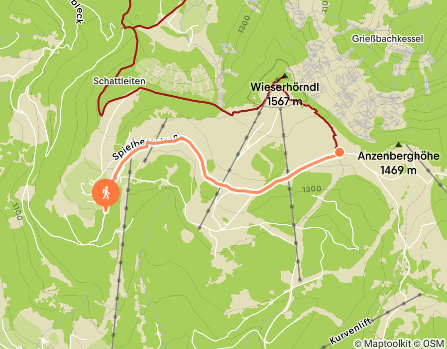 Karte der Tour