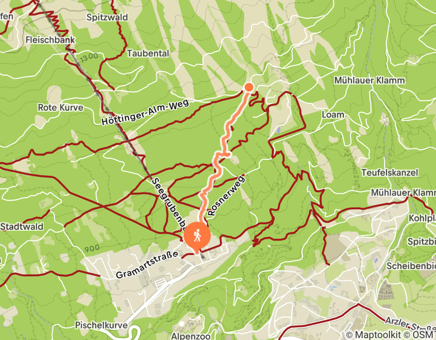 Karte der Tour