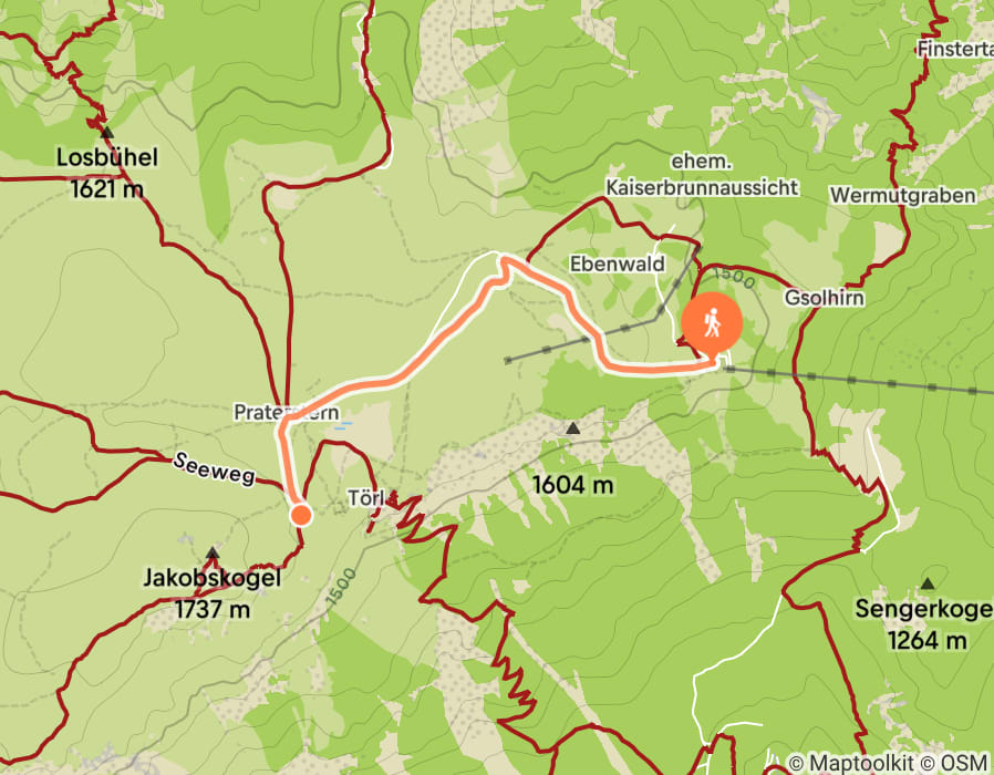 Karte der Tour