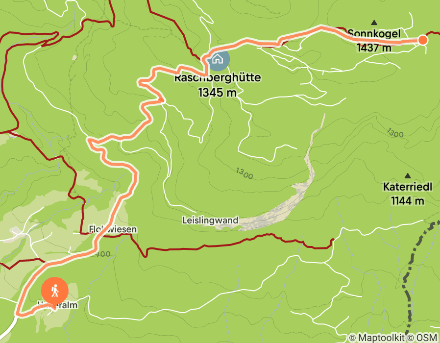 Karte der Tour