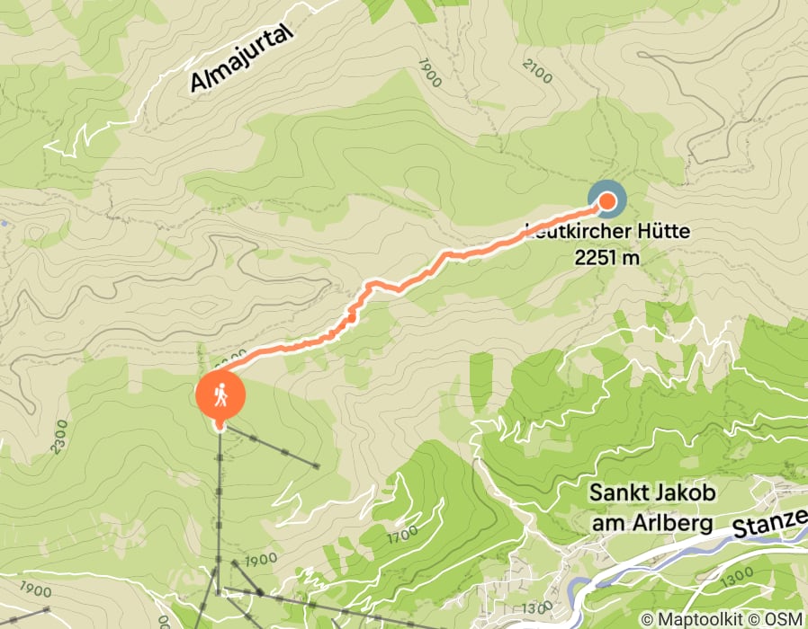 Karte der Tour