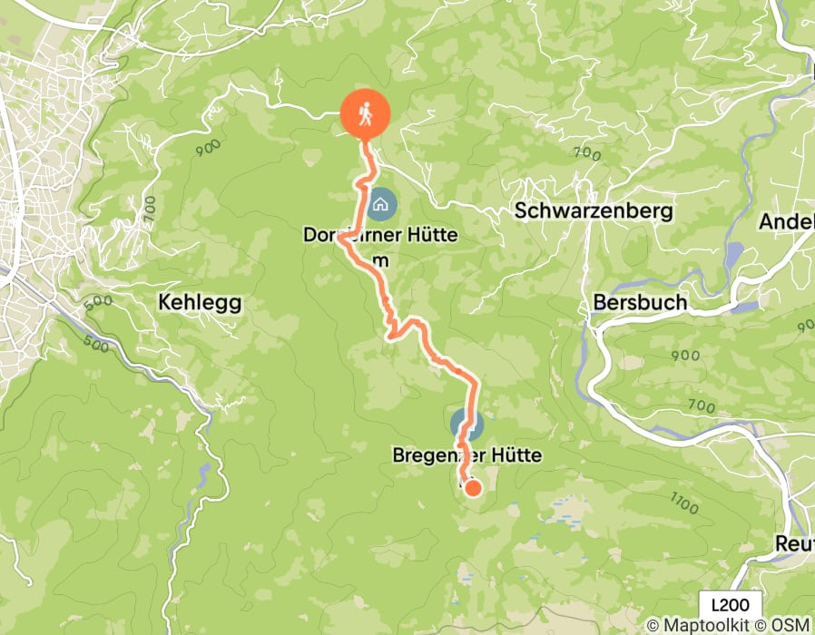 Karte der Tour