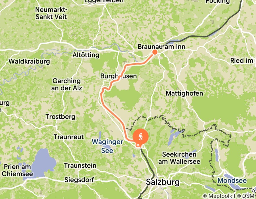 Karte der Tour
