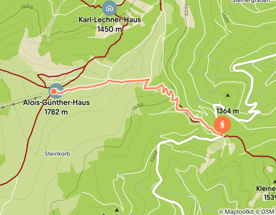 Karte der Tour