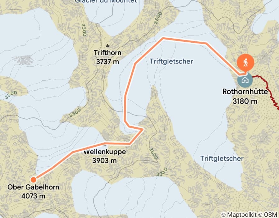 Karte der Tour