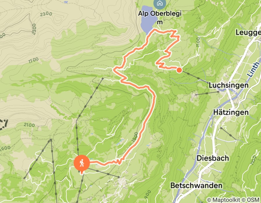 Karte der Tour