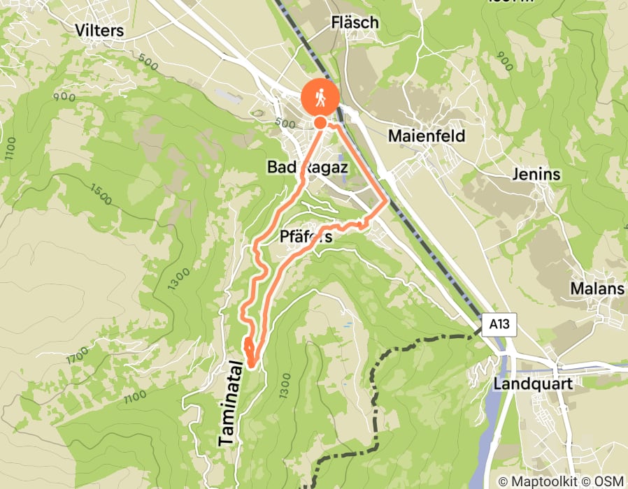 Karte der Tour