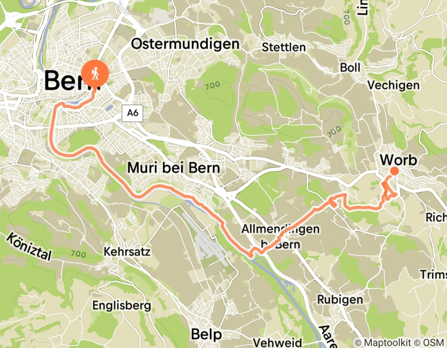 Karte der Tour