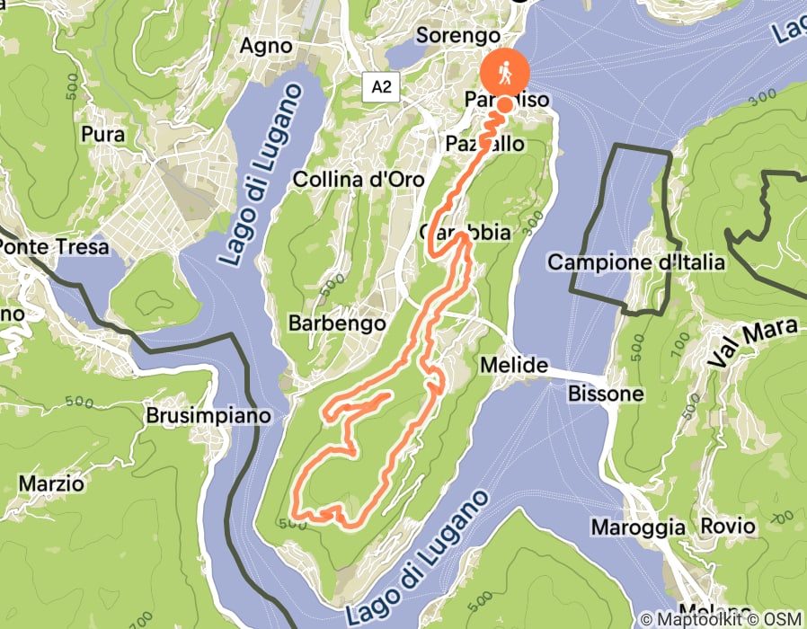 Karte der Tour