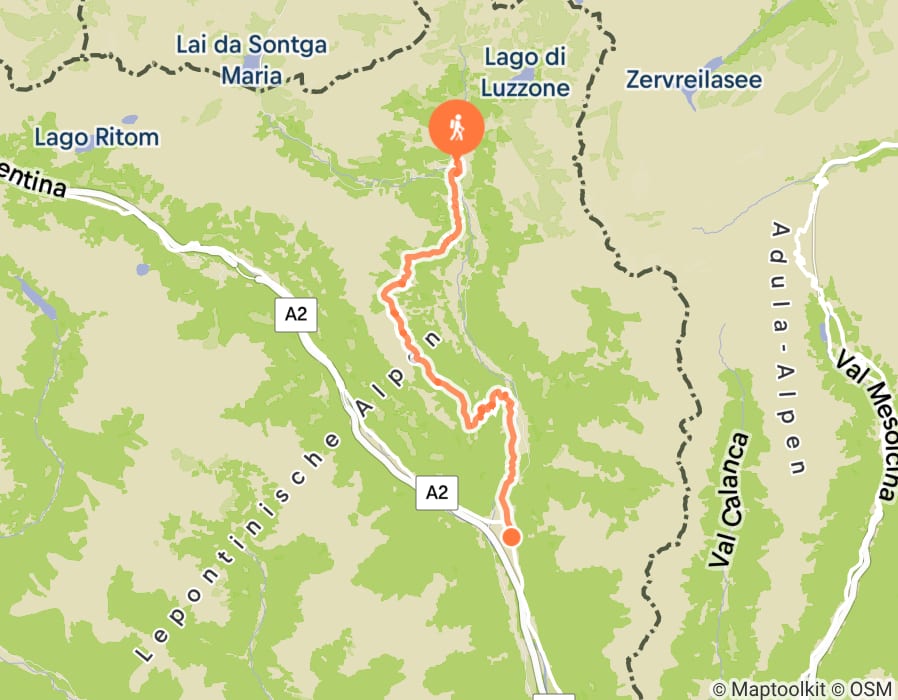 Karte der Tour