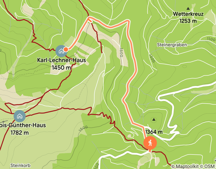 Karte der Tour