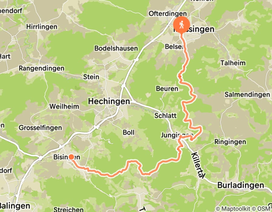 Karte der Tour