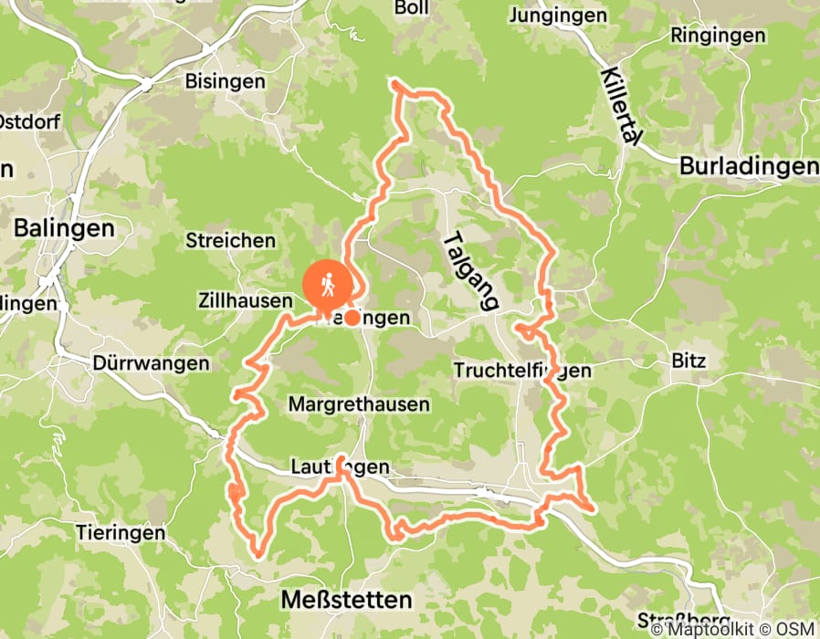 Karte der Tour