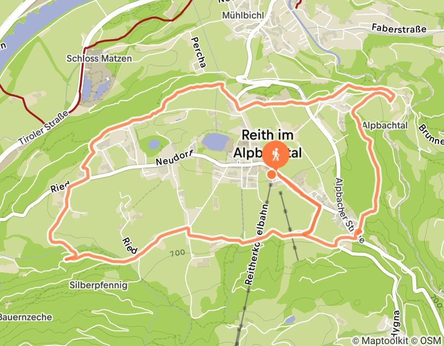 Karte der Tour