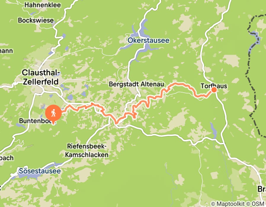 Karte der Tour