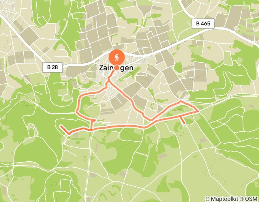 Karte der Tour