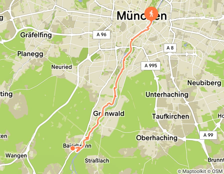 Karte der Tour