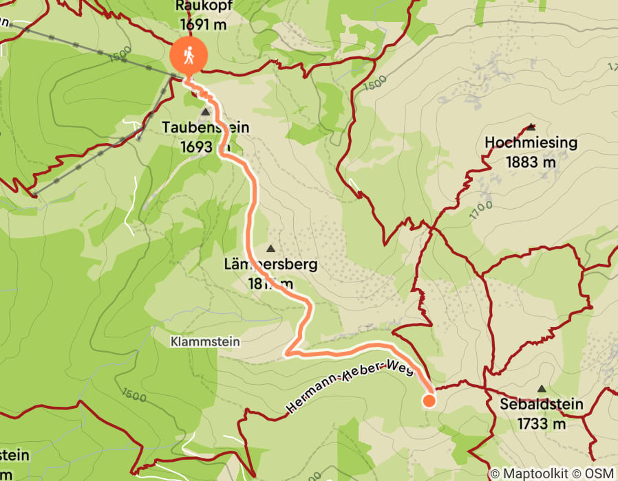 Karte der Tour